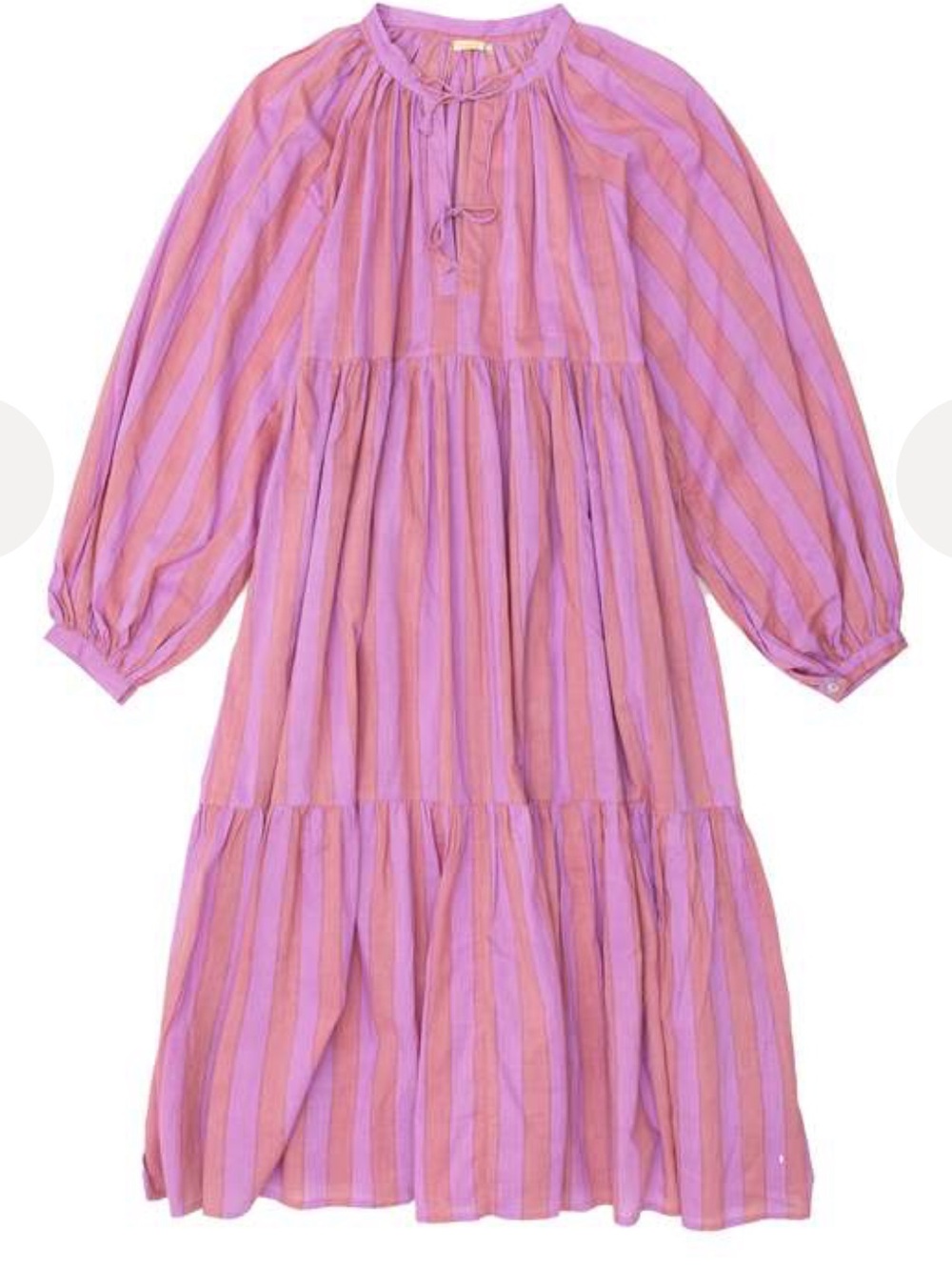 MATTA NY Jaya Riviera Dress in Purple Stripe (Lupine) Size XL